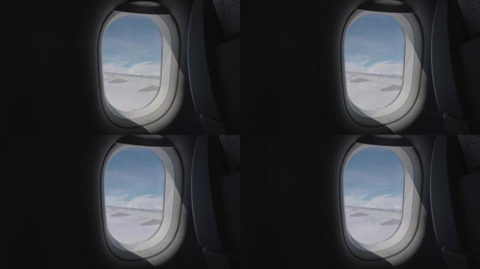 打开飞机窗户