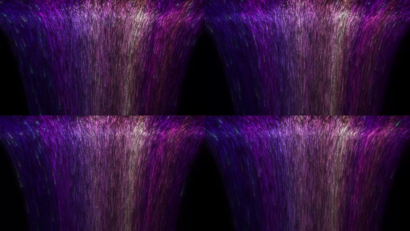 紫色粒子瀑布