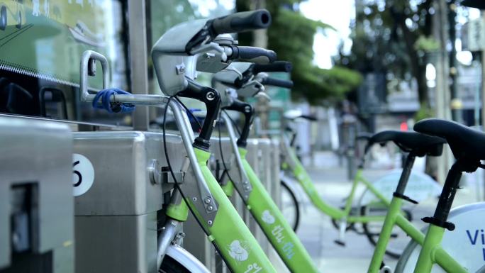 自行车共享系统低碳出行共享单车摩拜