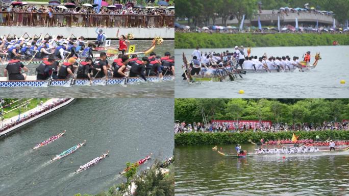4K端午节龙舟比赛龙舟赛合集共17个视频