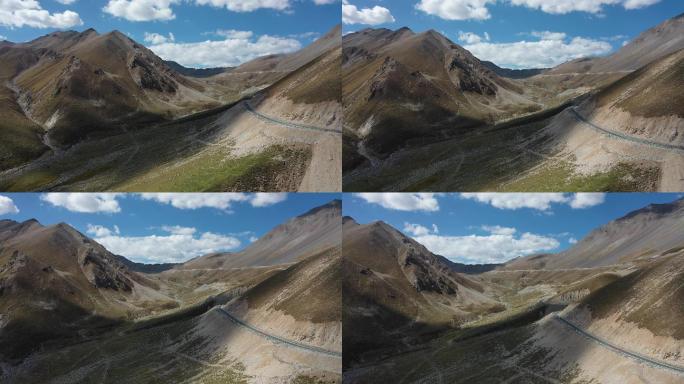 原创新疆旅行独库公路雪山森林自然风光航拍