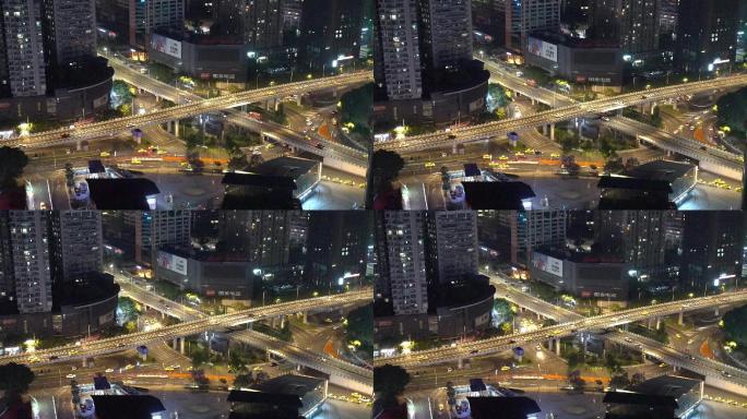 重庆夜景延时拍摄车流