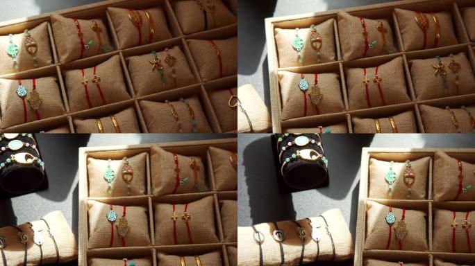 手工制作的珠宝，不同的符号