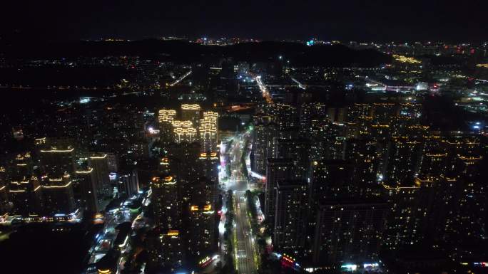 温州瓯海夜景4k航拍DJI_0513