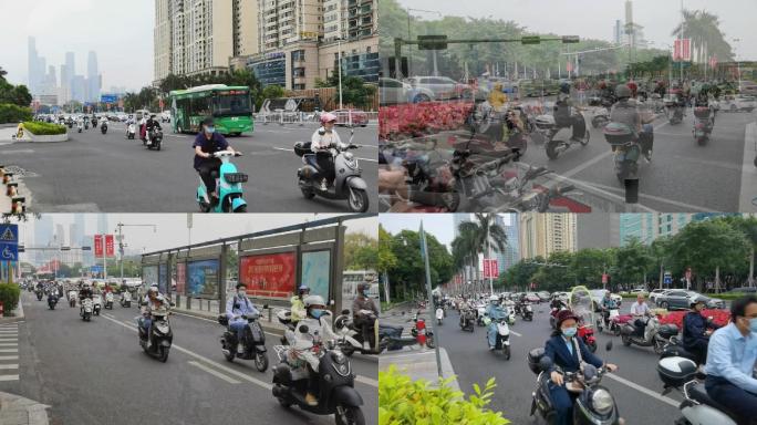 繁忙的城市交通线——南宁市民族大道