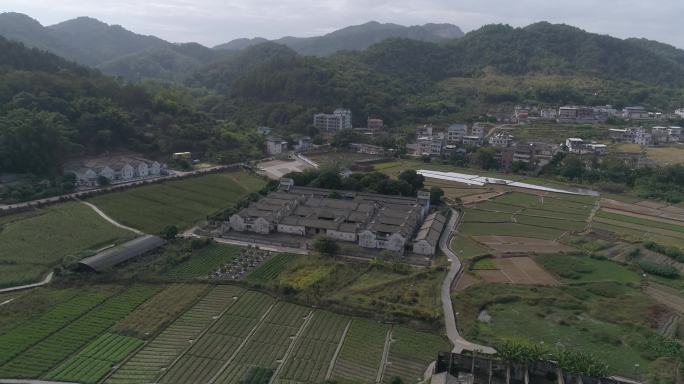 梅州客家建筑十厅九井航拍02