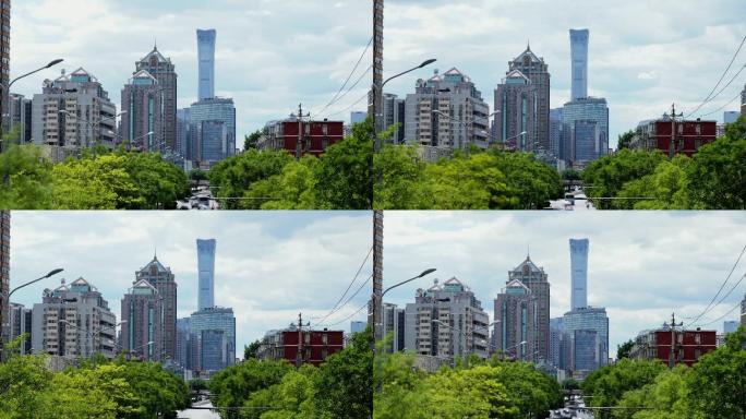 北京中国尊大厦写字楼实拍延时4k