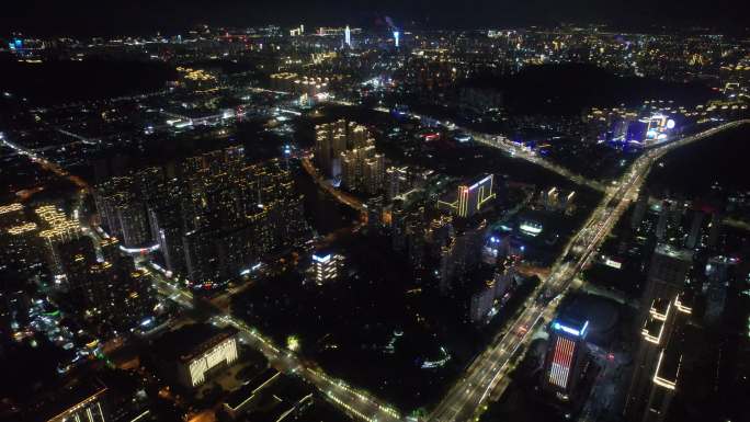 温州瓯海夜景4k航拍DJI_0517