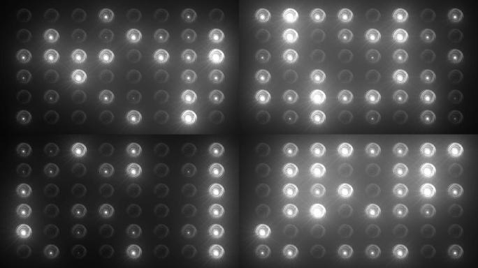 4K白色阵列灯光闪烁