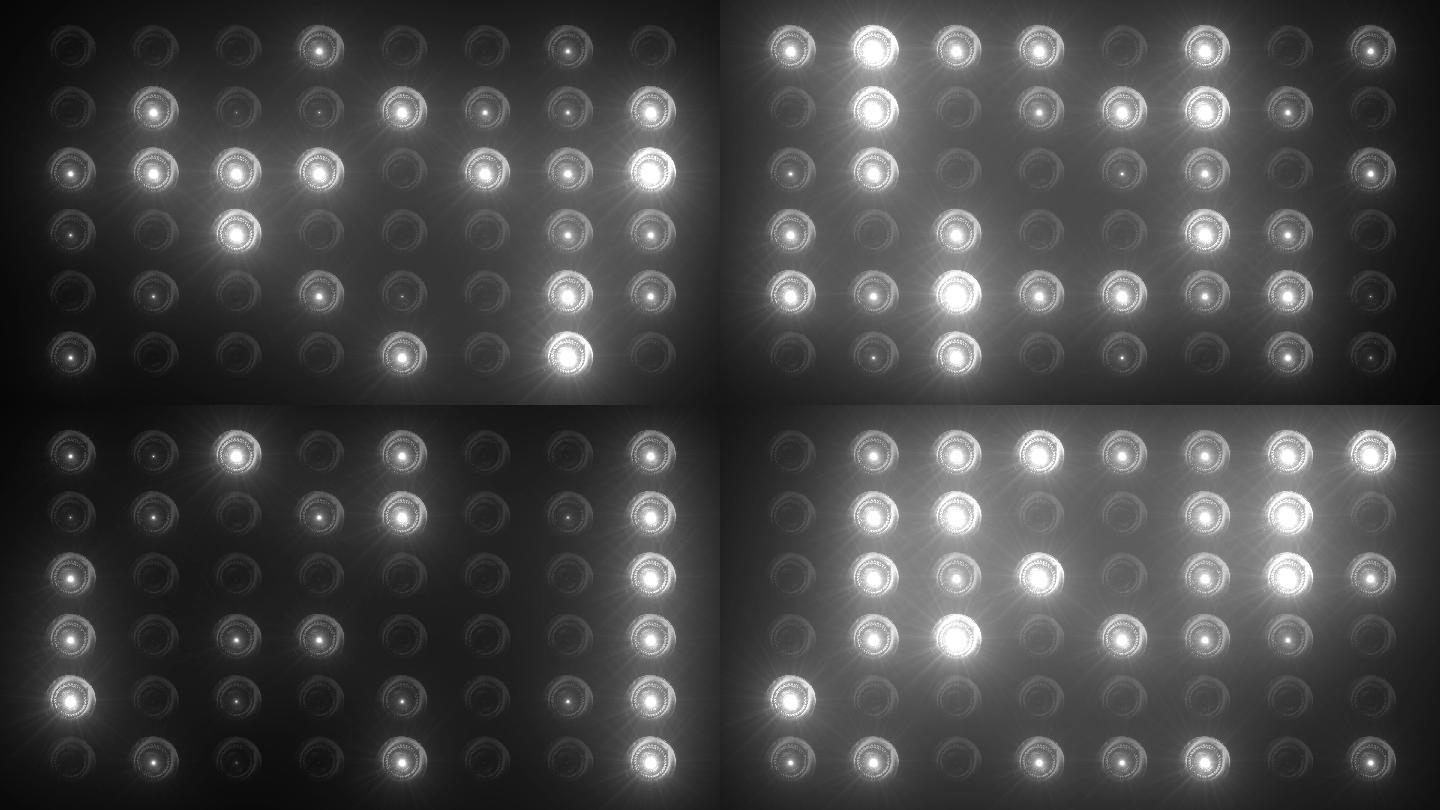 4K白色阵列灯光闪烁