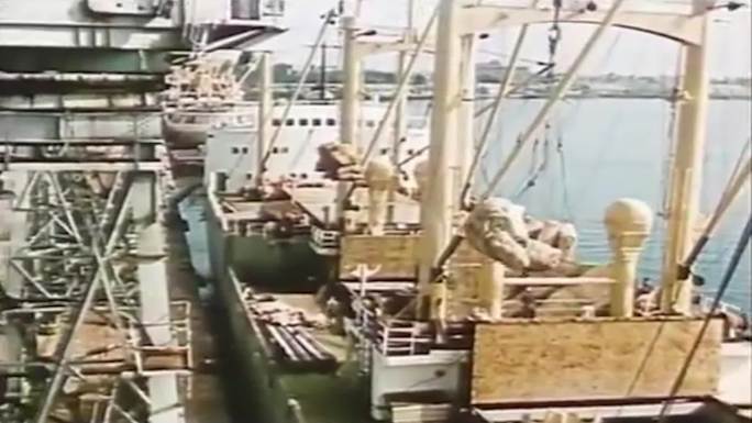 60年代远洋贸易海上贸易港口码头