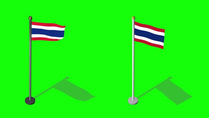 泰国等距旗旗帜