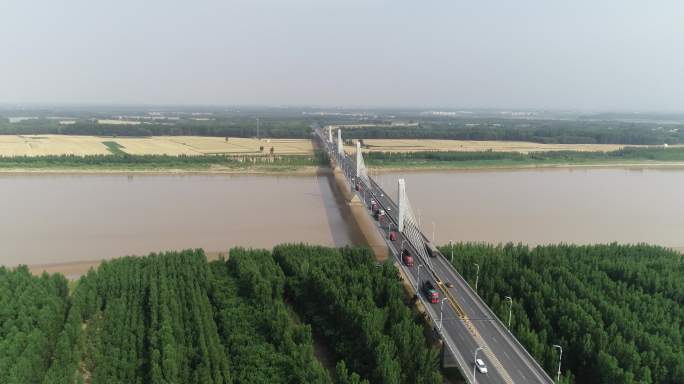 济阳黄河大桥航拍2