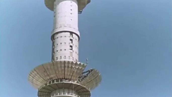 70年代建设城市德国城市建设施工电视塔