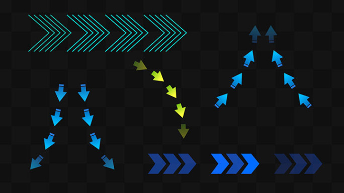 【无需插件】常用箭头动画AE模板