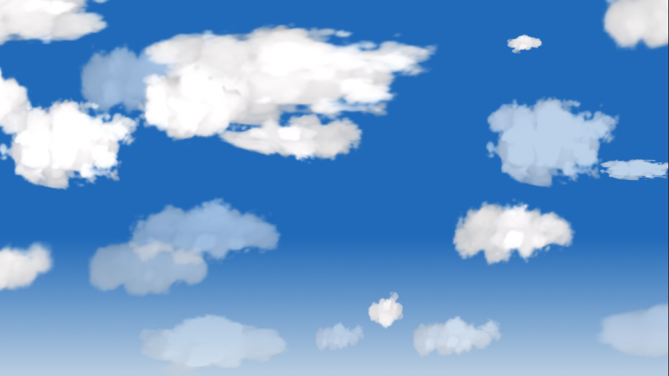 蓝天白云AE模板天空云朵飘动视频素材下载