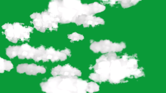 白云绿幕视频素材下载 天空云朵飘动
