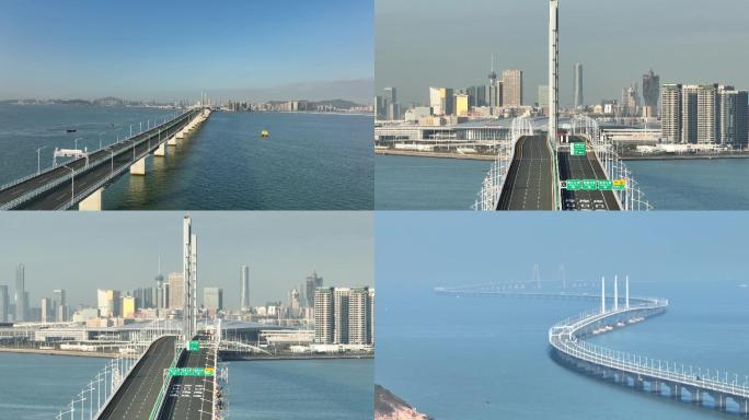 港珠澳大桥 中国基建 大湾区 4k航拍