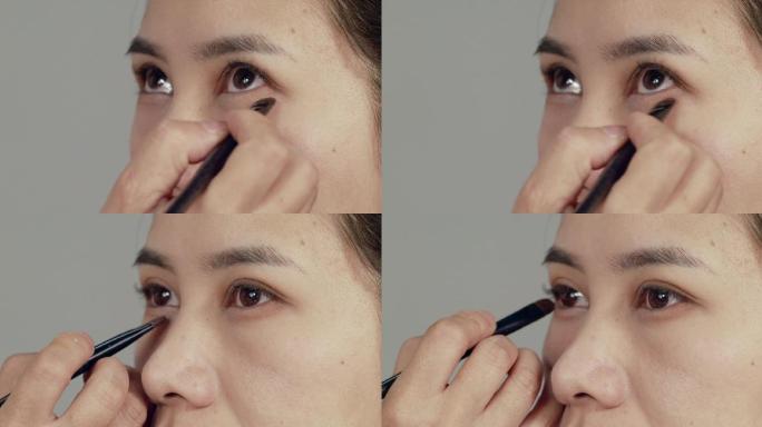 化妆教程美女化妆美妆视频下眼影化妆步骤