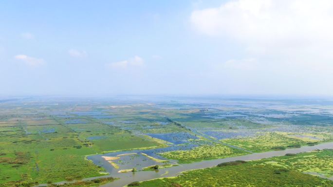 洪泽湖湿地延时