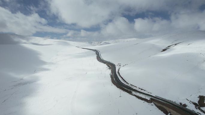 原创三江源国家公园黄河源巴颜喀拉雪山公路