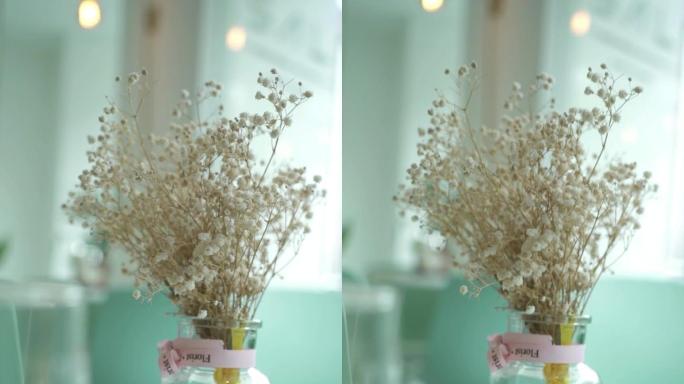 探店文艺风下午茶咖啡店花瓶摆设INS实拍