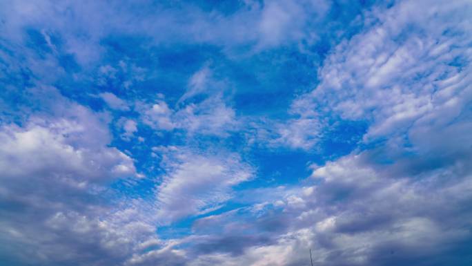 晴空万里 晴天 炎炎夏日 高空云