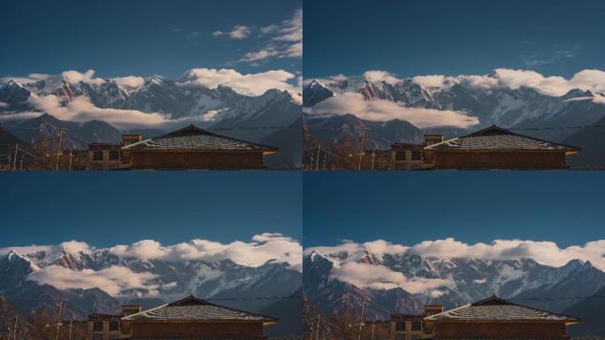 西藏南迦巴瓦的延时摄影