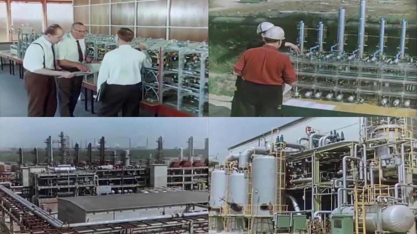 70年代大型化工厂石油提炼冶炼乙烯厂
