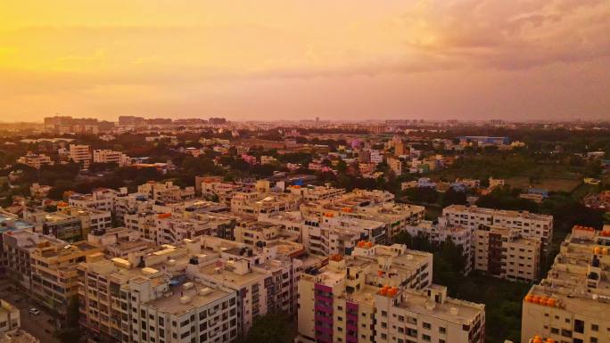 班加罗尔城市景观鸟瞰图