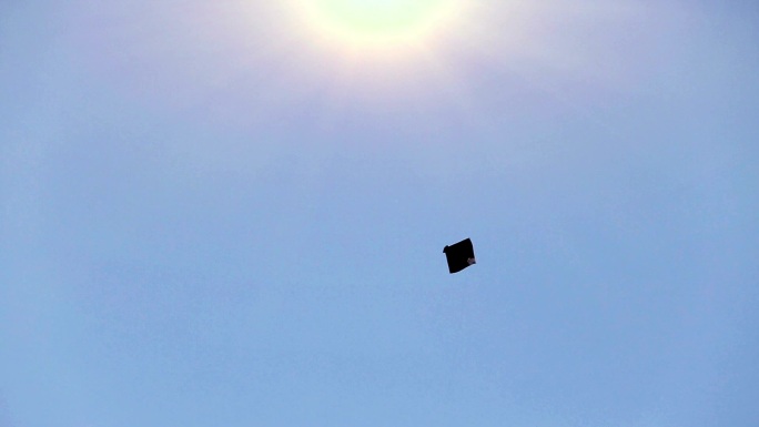 风筝在天空中飞翔飞舞
