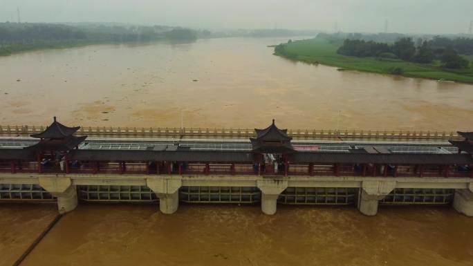 水坝泄洪排涝大桥大坝水闸水电大坝电力建筑