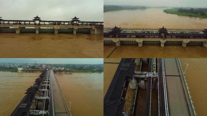 水坝泄洪排涝大桥大坝水闸水电大坝电力建筑