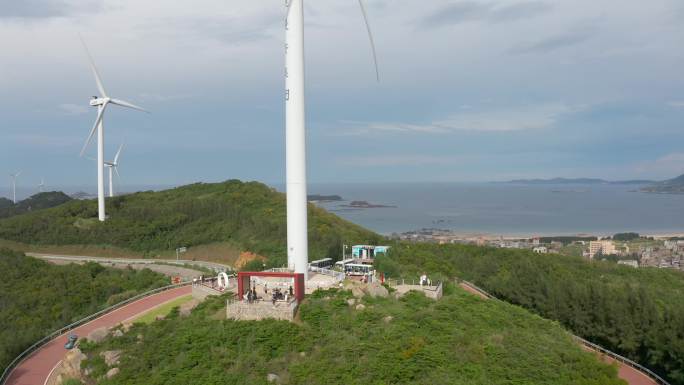 平潭岛沿海公路海边风车