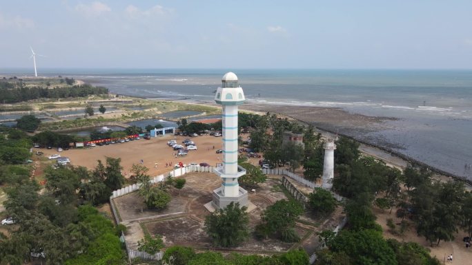 中国大陆 南极村 祖国最南边 灯塔 航拍