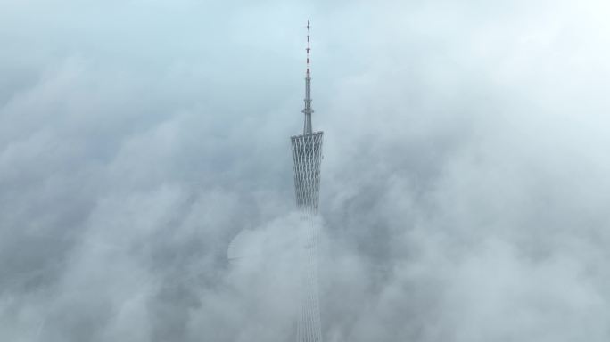 广州塔珠江新城云海