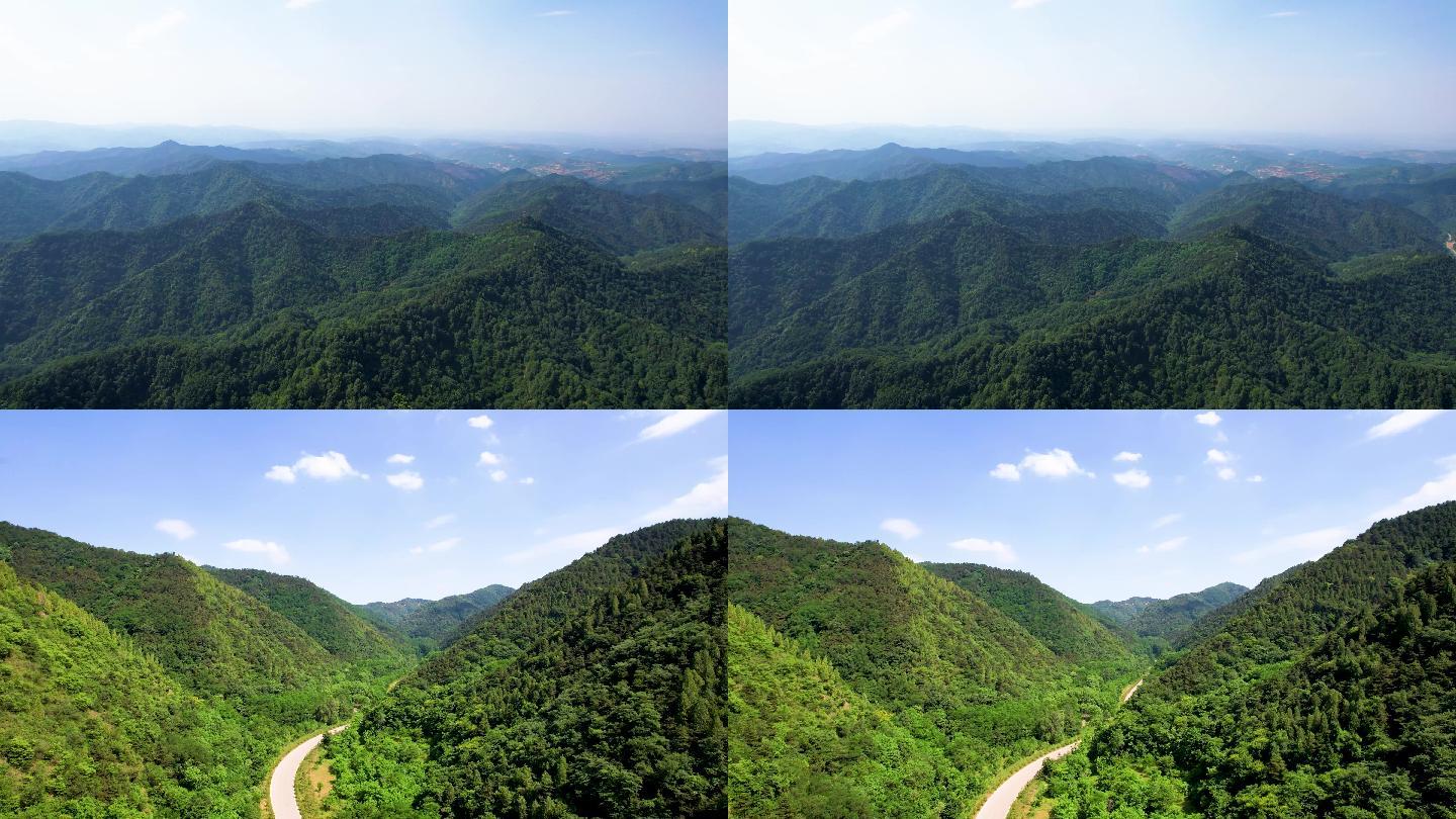 大山风景区山区航拍b_38402160_高清素材(编号:8255)_实