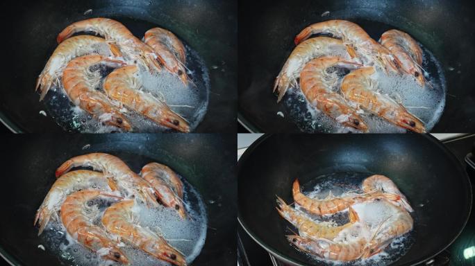 水煮白虾