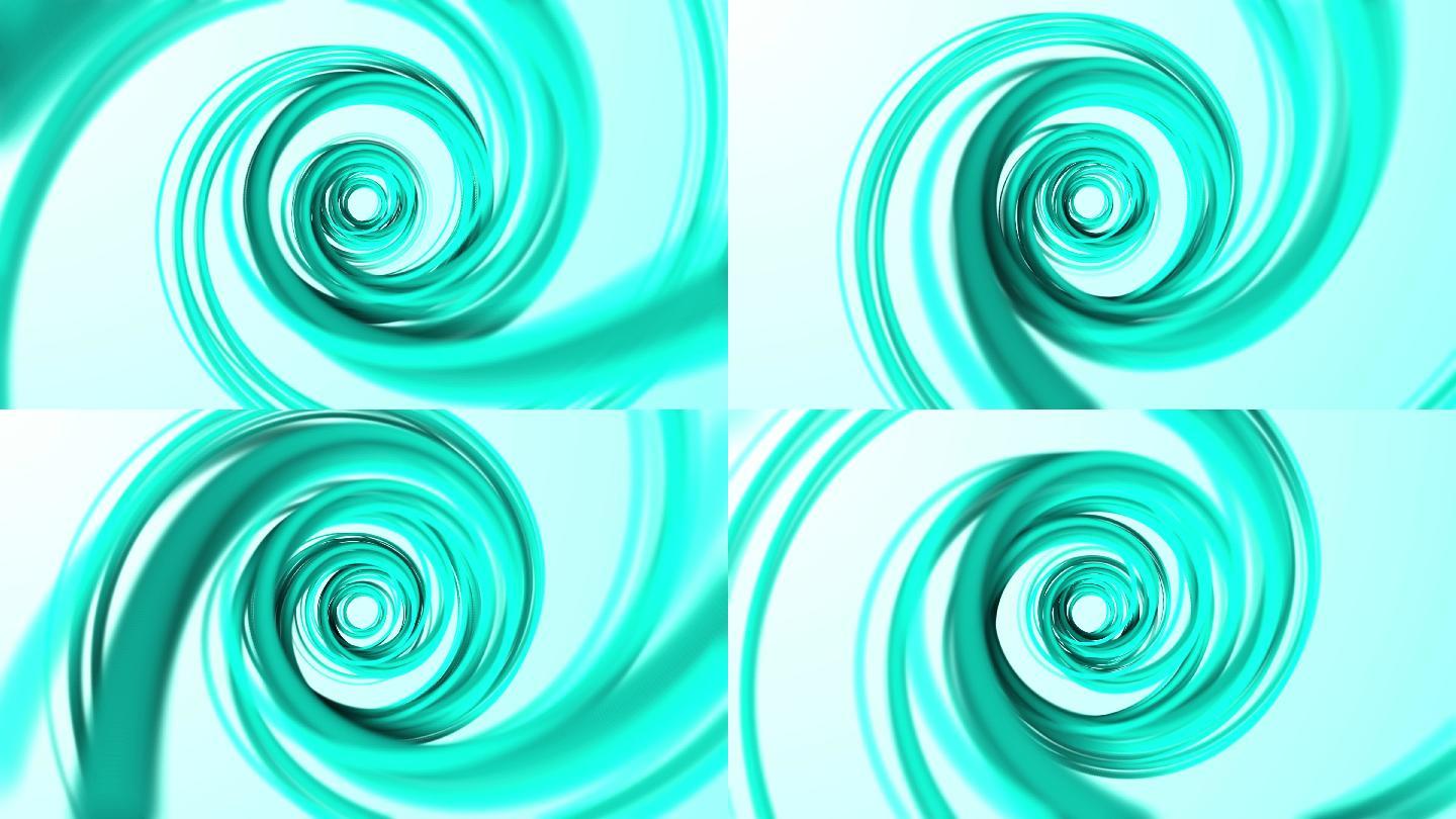 4K-催眠螺旋错觉详细背景-可循环-绿松石色