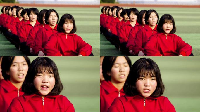 备战高考 合唱 学生