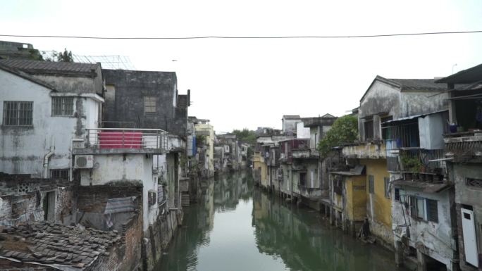 老城区旧城市街道民居村改城镇都市城市人文