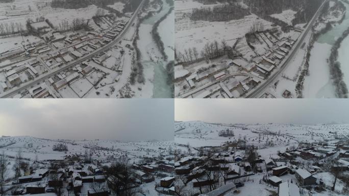 村庄雪景