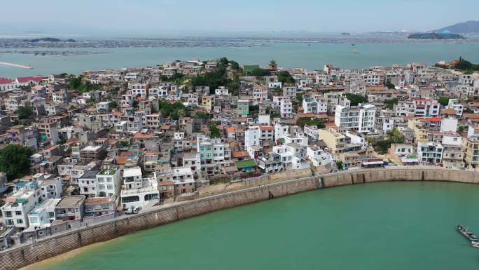 漳州东山岛南门湾福建海边城市小镇风景航拍