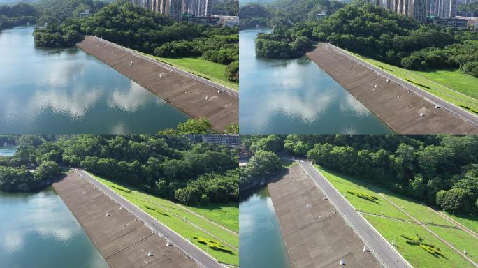 深圳最大水库重要水源地铁岗水库碧波万顷2