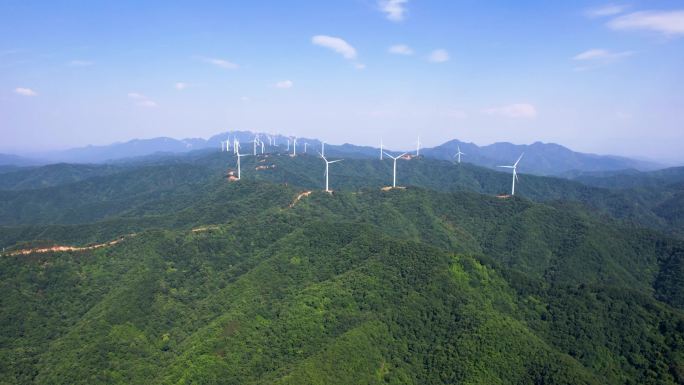 大山风景区风机山区航拍c