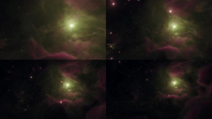 深空3D彩色星云天体运行地外文明探索宇宙