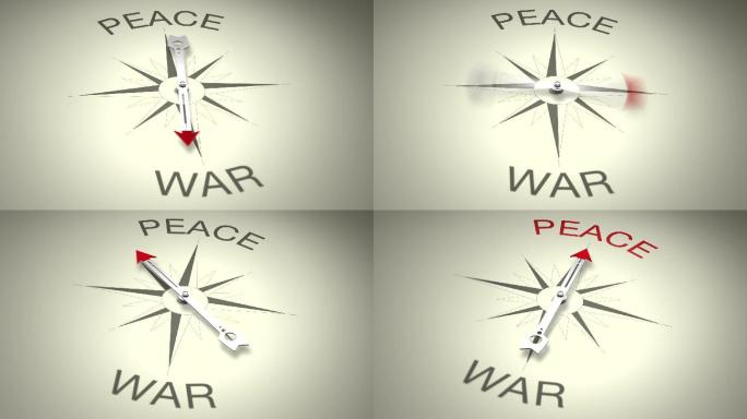 和平与战争指针南北指南针