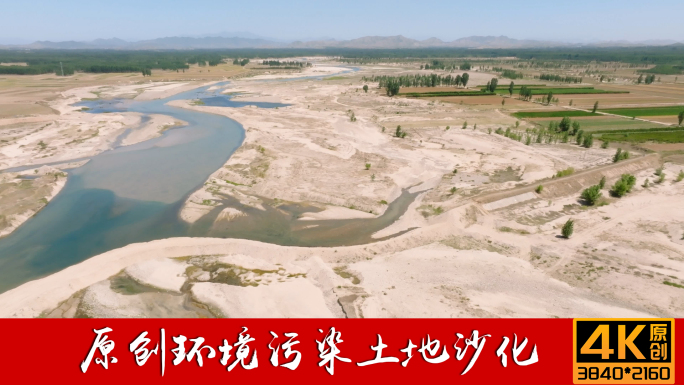 环境污染水土流失土地沙化【航拍】