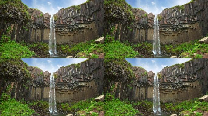 田园诗般的瀑布天然氧吧著名景区生态环境