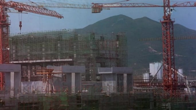 1985年大亚湾核电站建设工地